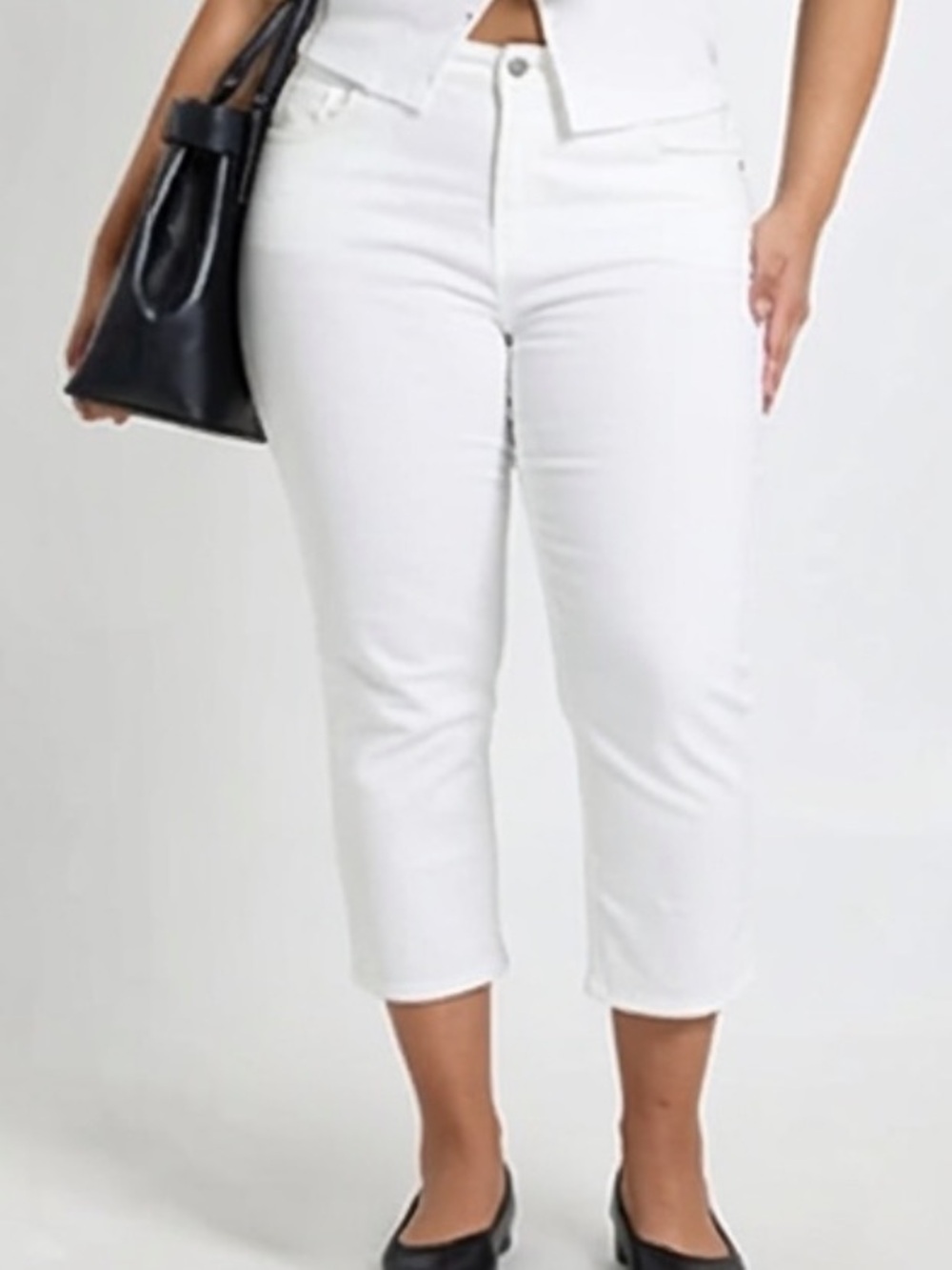 NWT Democracy white stretch straight leg Jeans retail $88